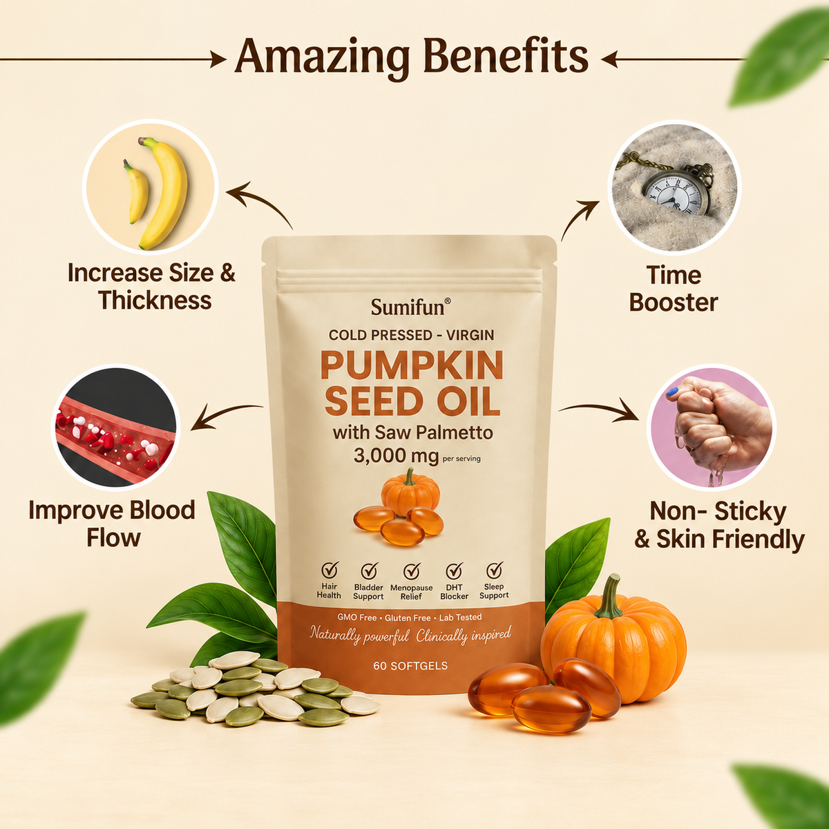 Pumpkin Seed Oil Capsule-Bella