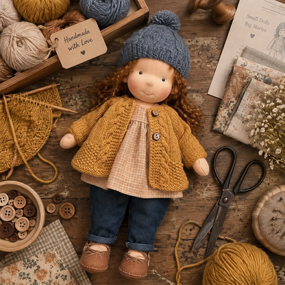 🌲Early Christmas Sale 60% Off - Ihandcrafty® Handmade Waldorf Doll - Hazel