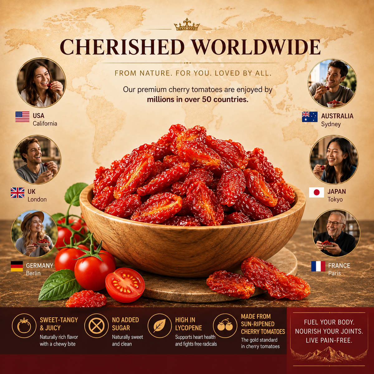 🍅 Dried Cherry Tomatoes for Daily Wellness – Heart & Antioxidant Support-Haily