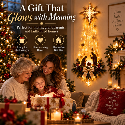 ✝️ Bethlehem Star of Faith™ – Lighted Nativity Wall Decor - GUO