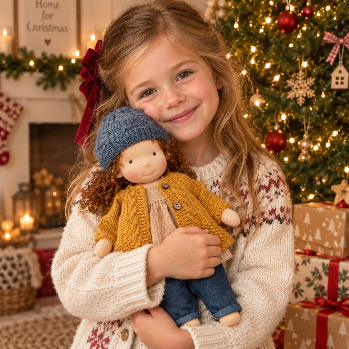 🌲Early Christmas Sale 60% Off - Ihandcrafty® Handmade Waldorf Doll - Hazel