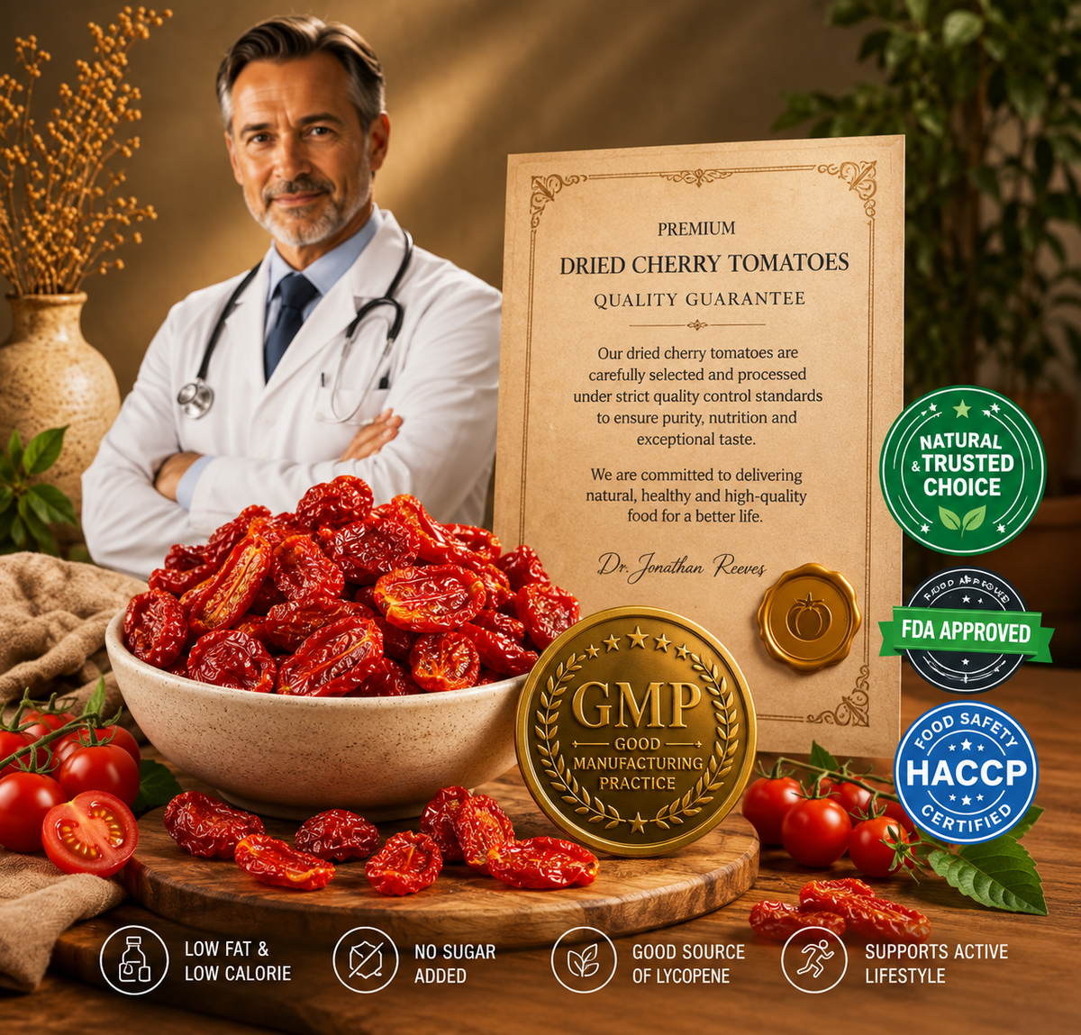 🍅 Dried Cherry Tomatoes for Daily Wellness – Heart & Antioxidant Support-Haily