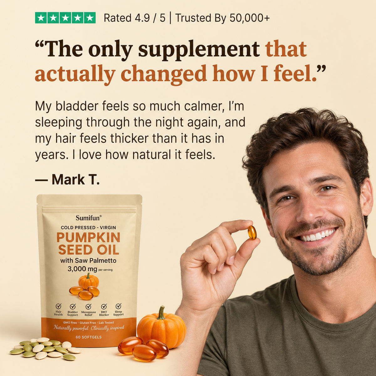 Pumpkin Seed Oil Capsule-Bella