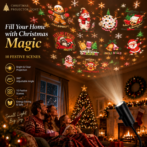 🎄 Turn Your Home Into A Magical Christmas Wonderland, With A Simple Touch Of Light-CDD