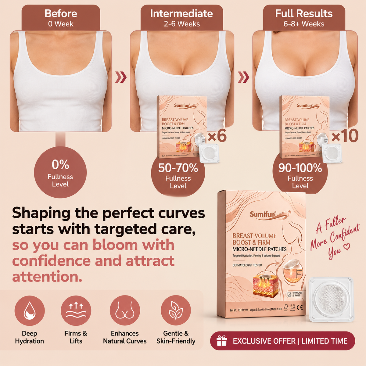 💗Breast Firming & Volume Patches – Lift, Firm & Enhance Your Curves ✨-CDD
