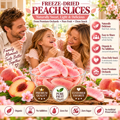 Peach Cloud Crisp – Freeze-Dried Peach Slices-CDD