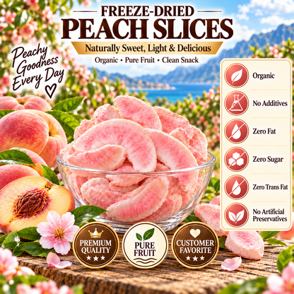Peach Cloud Crisp – Freeze-Dried Peach Slices-CDD