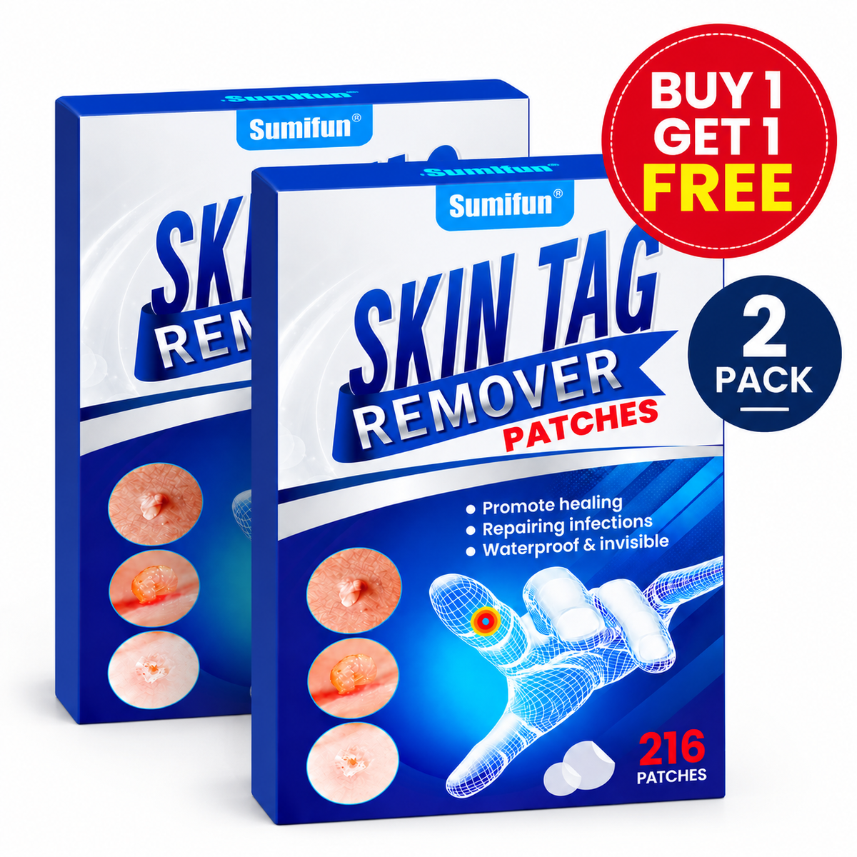 Sumifun® 2-in-1 Hydrocolloid Microneedle Patches-Ll