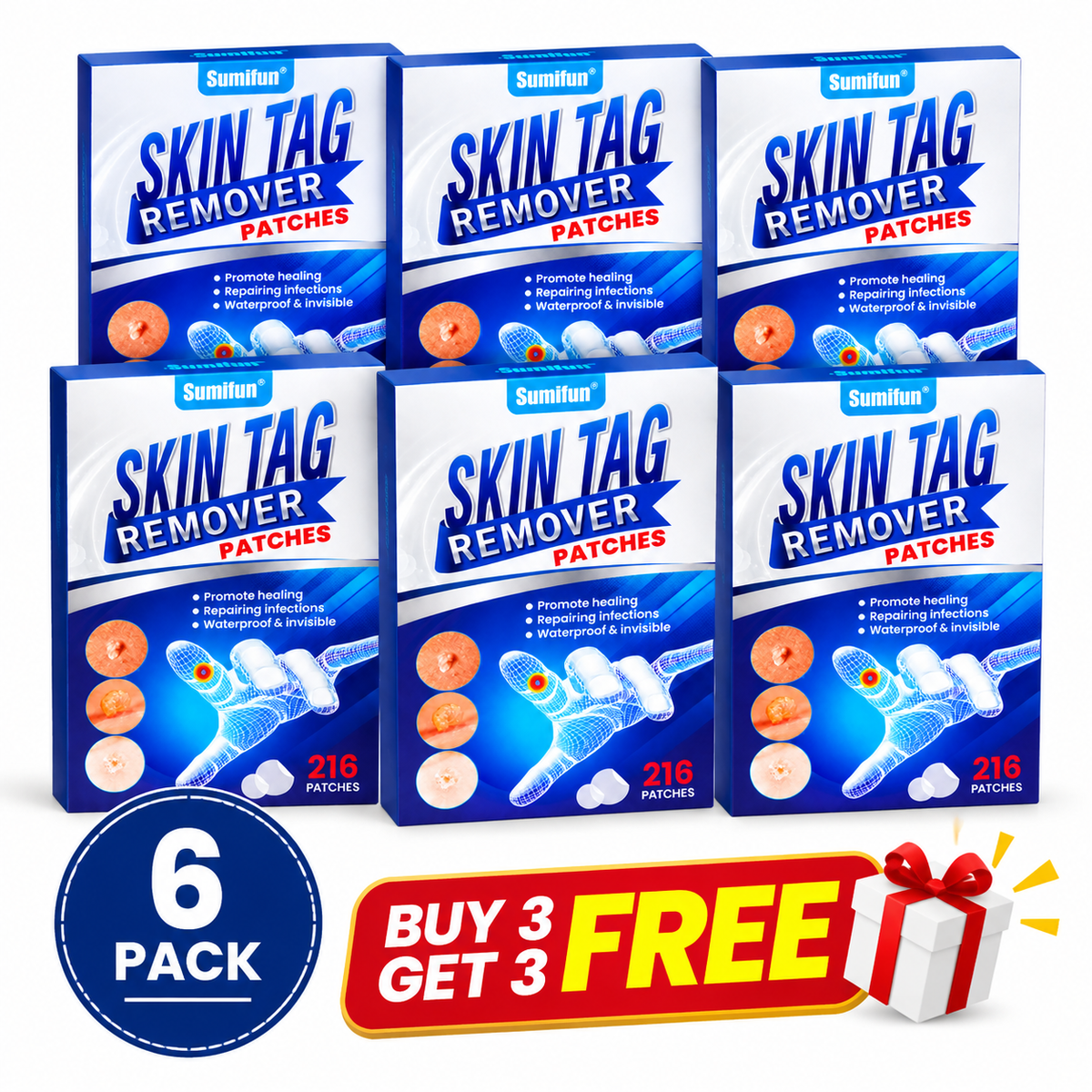 Sumifun® 2-in-1 Hydrocolloid Microneedle Patches-Ll