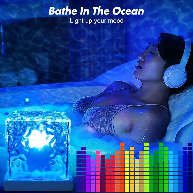 Rechargeable Ocean Wave Shower Light-Ll