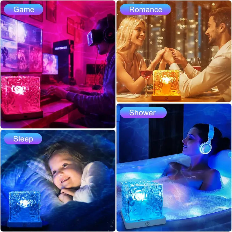 Rechargeable Ocean Wave Shower Light-Ll