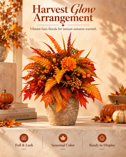 🍂 Autumn Harvest Floral Garden Stake Arrangement-GUO