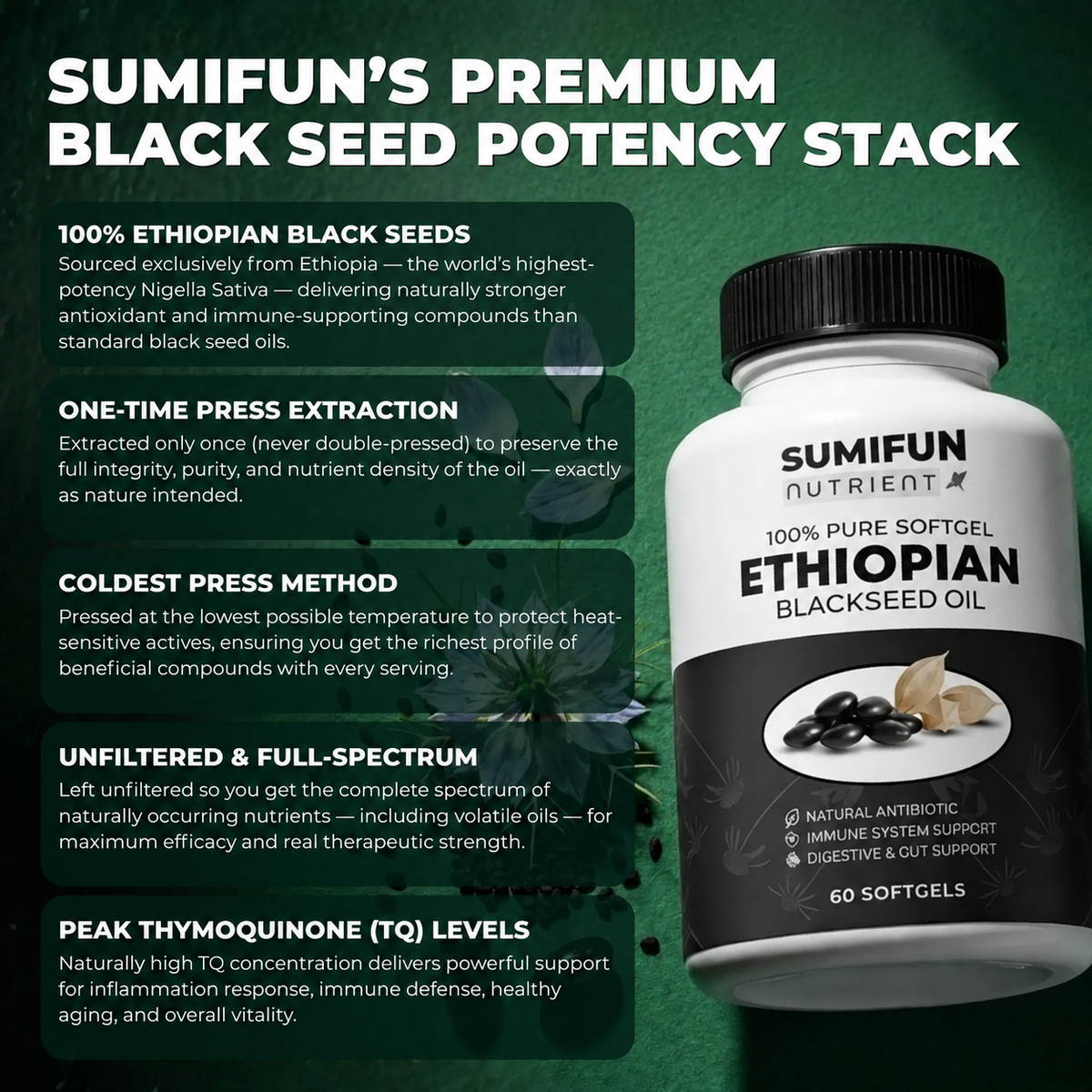 Ethiopian Black Seed Oil -Ll