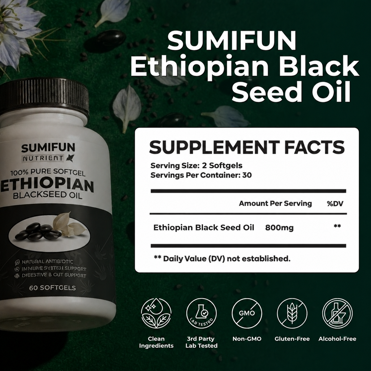 Ethiopian Black Seed Oil -Ll