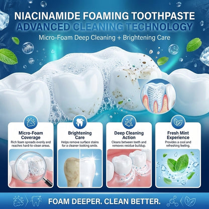 Niacinamide Foaming Toothpaste 8X Brightening Complex -CDD
