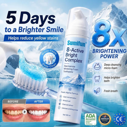 Niacinamide Foaming Toothpaste 8X Brightening Complex -CDD